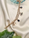 Evil Eye two layered Charm Bracelet