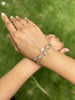 Layered Rose Gold Evil Eye Bracelet