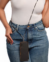 Black Basic Mobile Lanyard