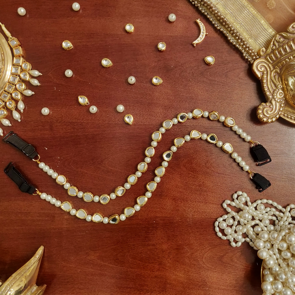 Un-cut Kundan & Pearl Fusion