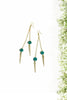 Green & Spike Dangles