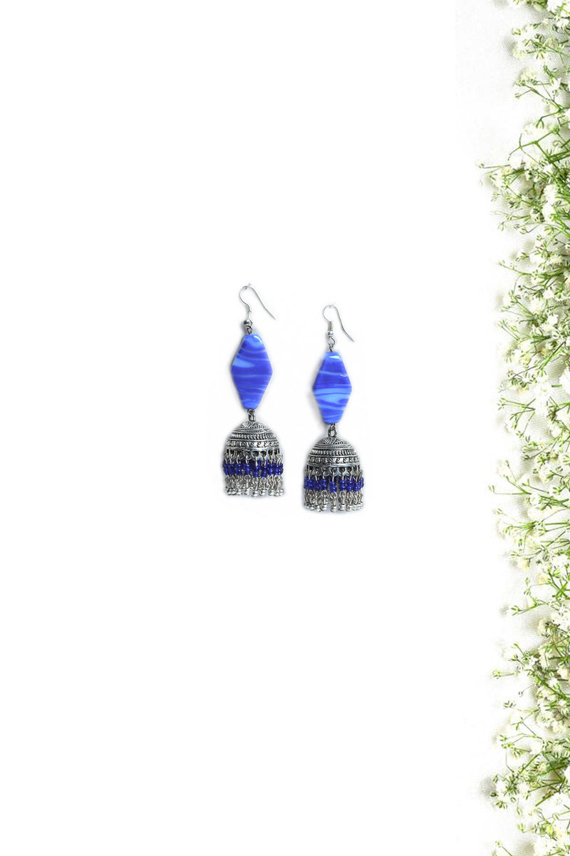Royal Blue Jhumka